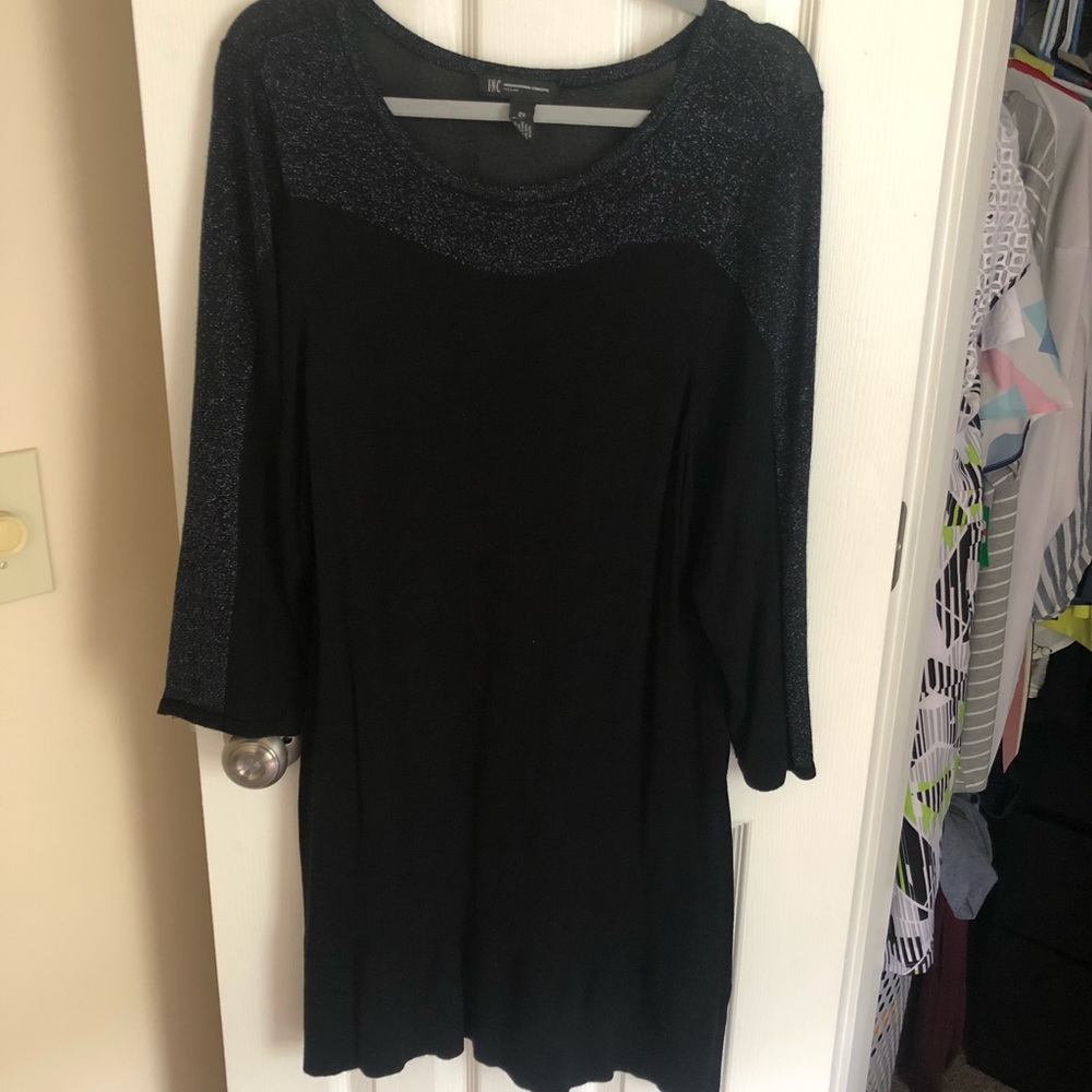 Black and Gray Sweater with sparkles